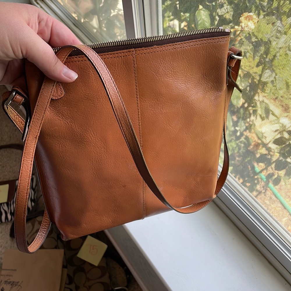 Leather crossbody